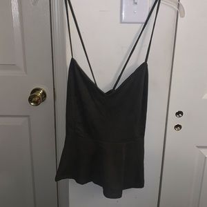 Charlotte Russe Criss Cross Spaghetti Strap Tank